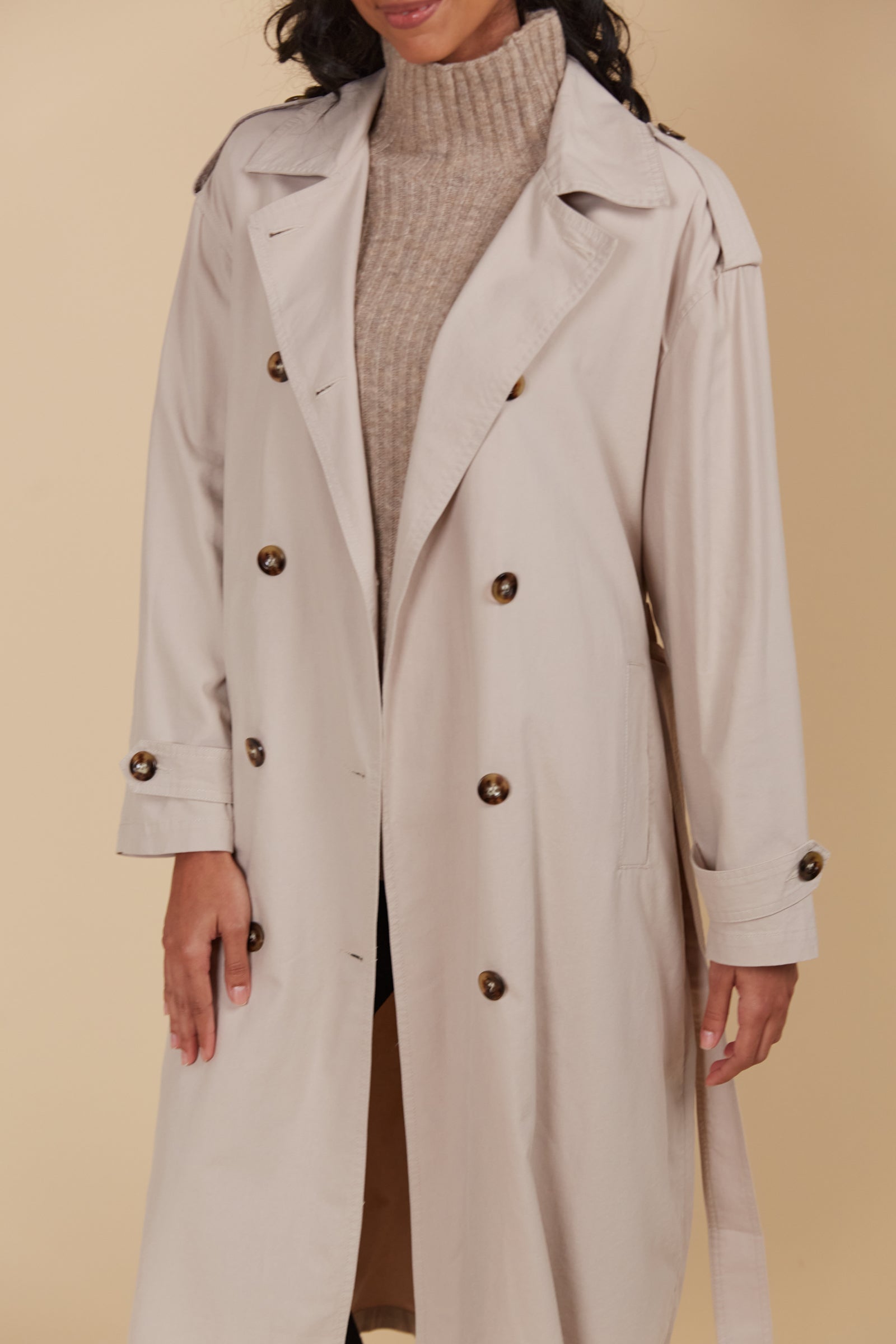 Freya Trench Coat - Canvas