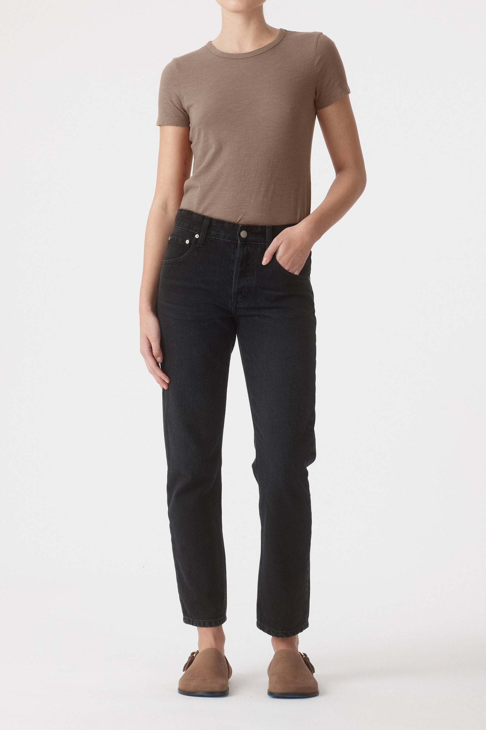 Erica Straight Jean - Shadow Black