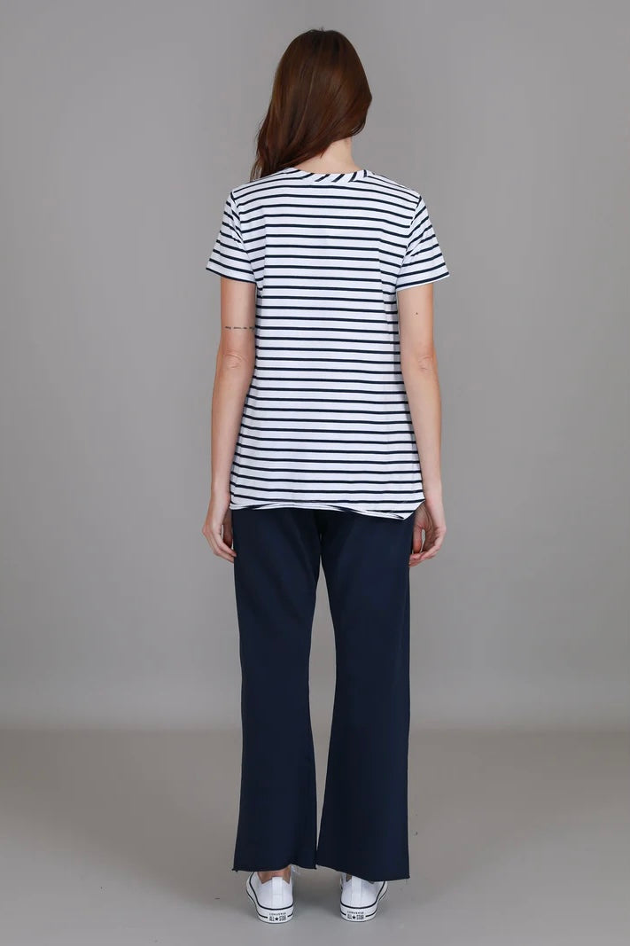 Thornton Tee - White Stripe