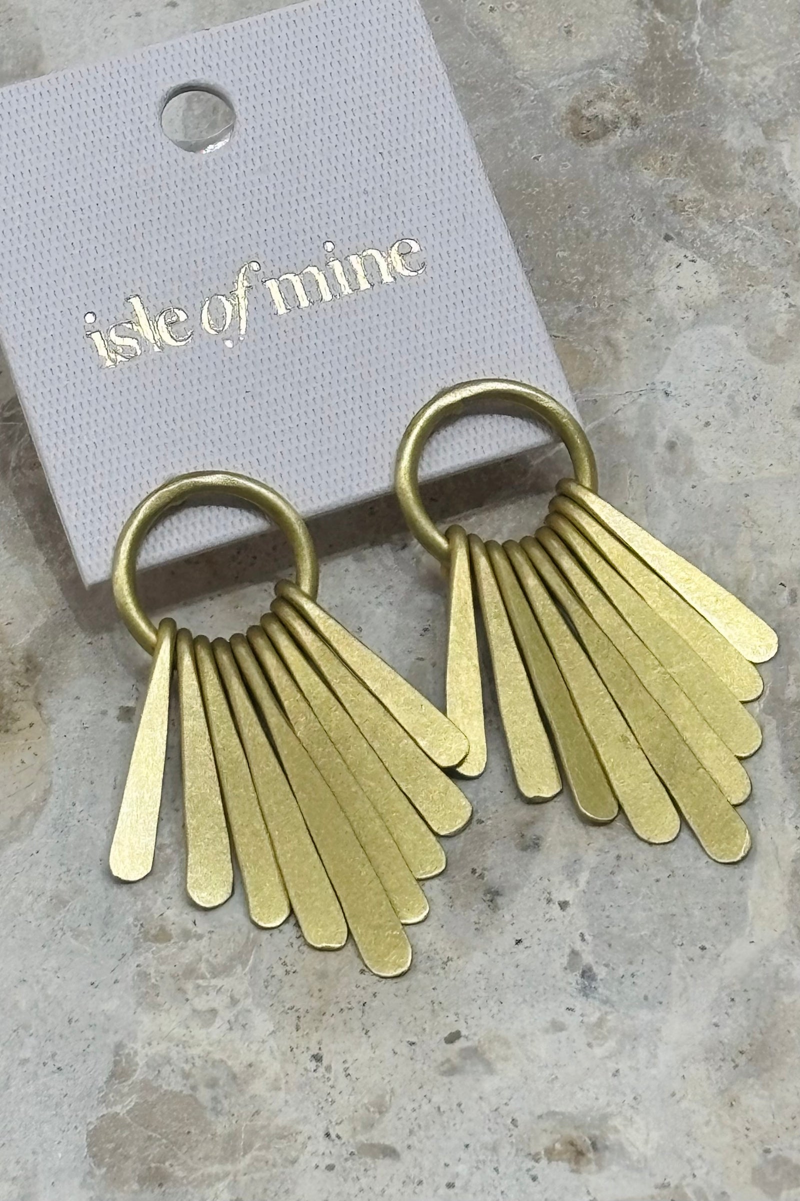 Aphrodite Fan Earring - Gold + Silver