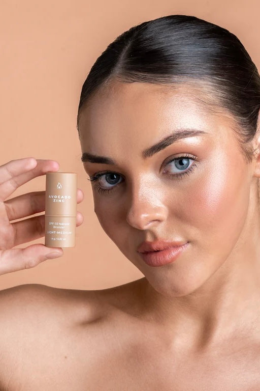 Avocado Zinc - SPF 50 Natural Bronzer - Light Medium + Medium Dark