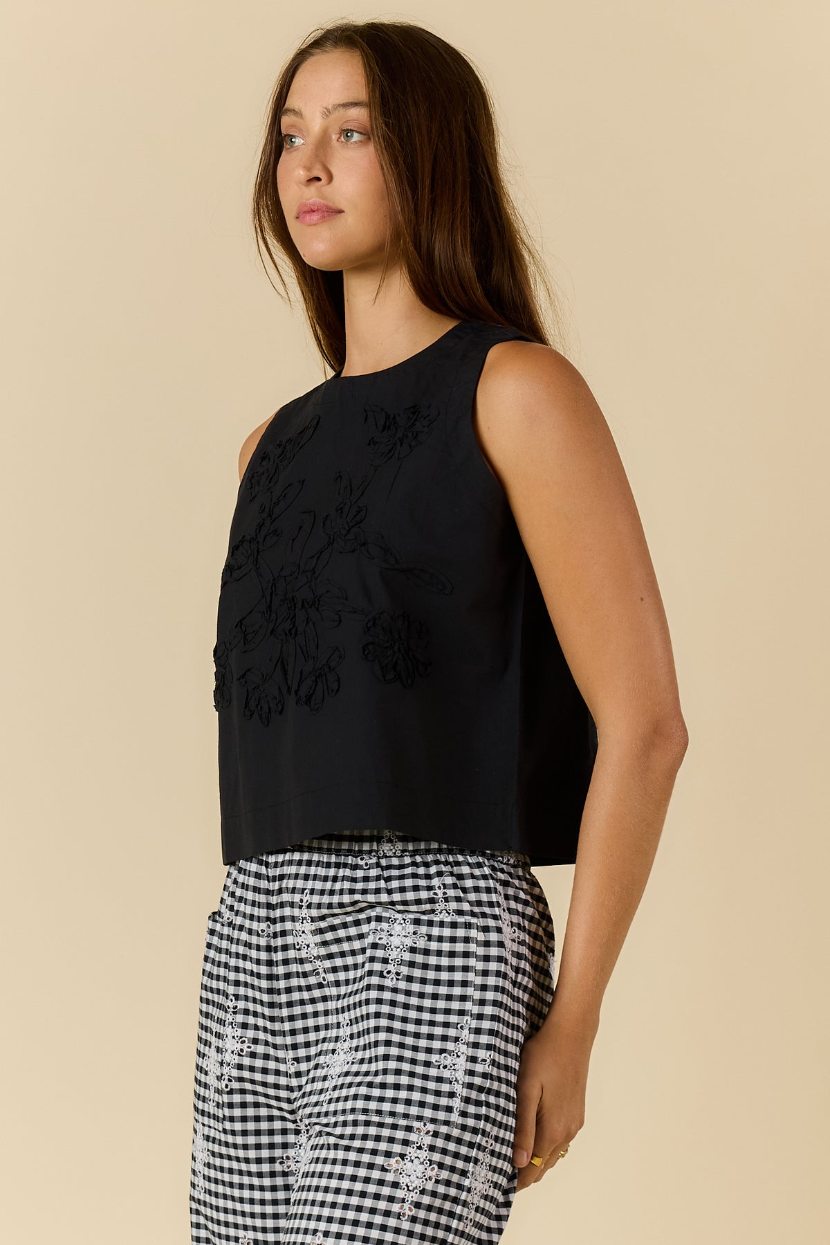 Cornelli Top - Black