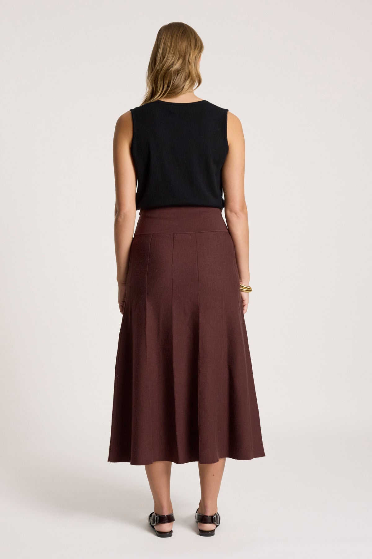 Zala Knit Skirt  - Mahogany