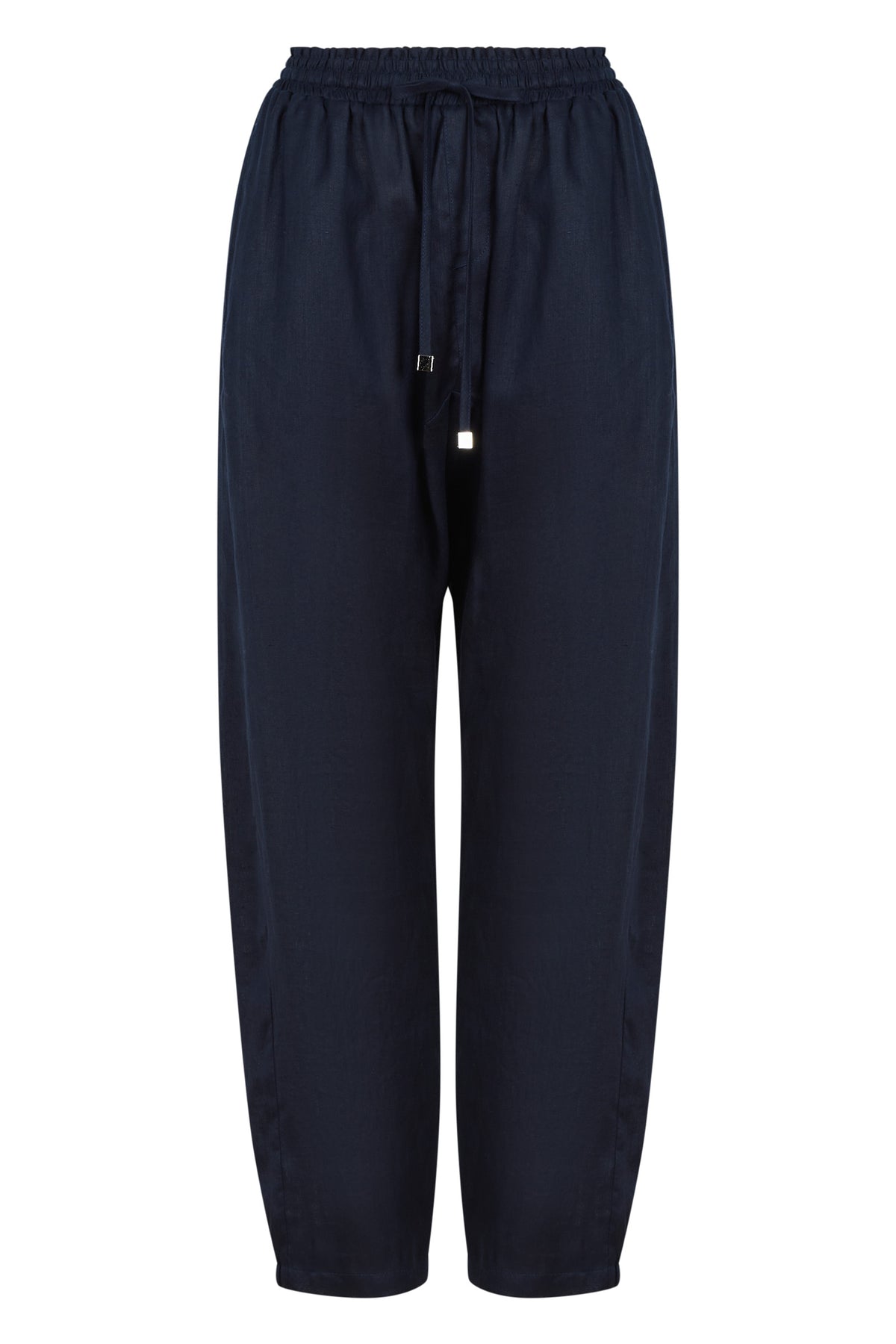 Studio Linen Relaxed Pant - Navy