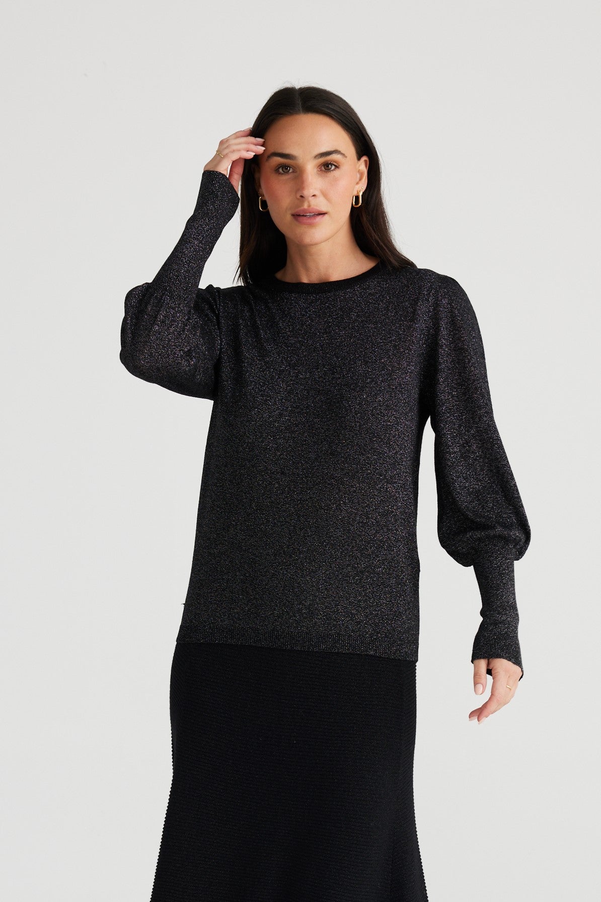 Domenica Knit - Black With Sparkle