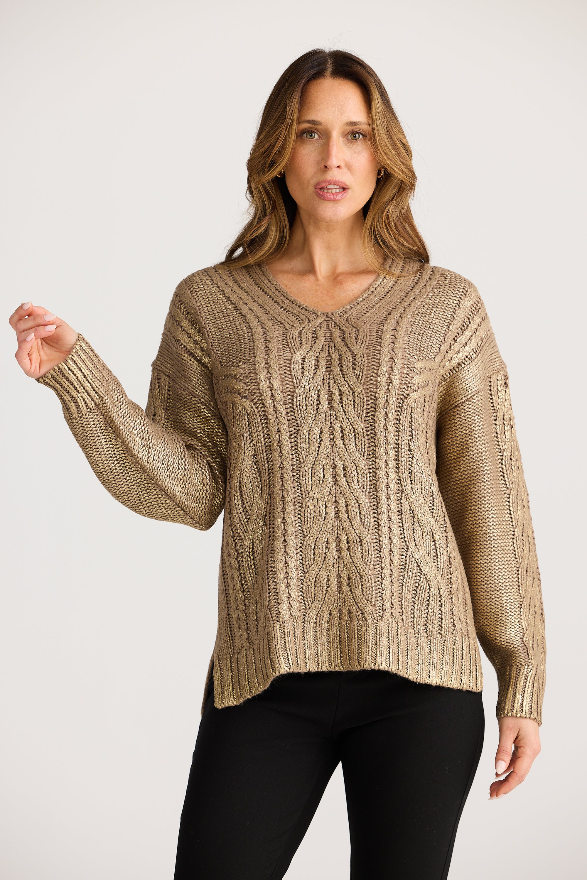 Satellite Knit - Bronze  Metallic