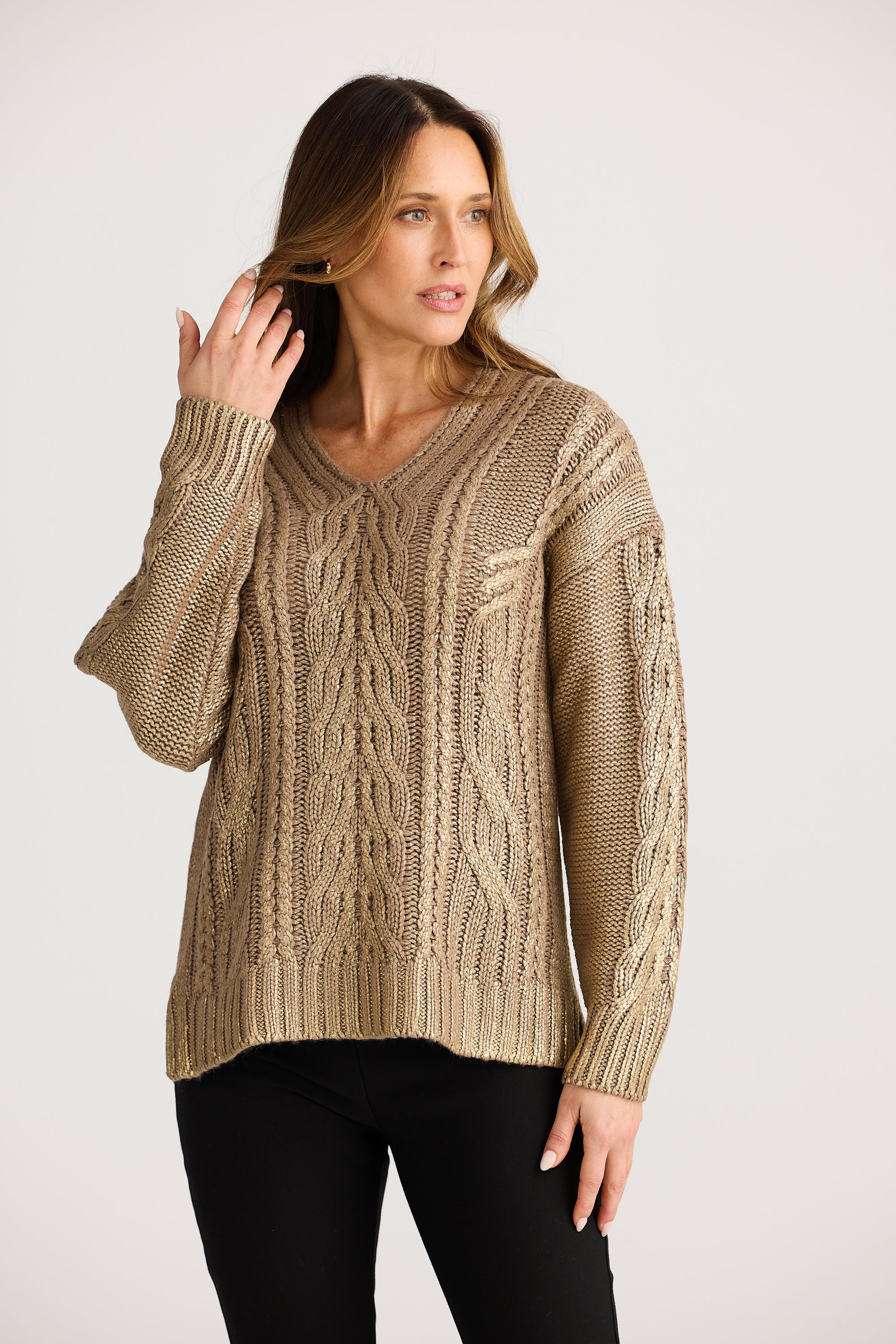 Satellite Knit - Bronze  Metallic