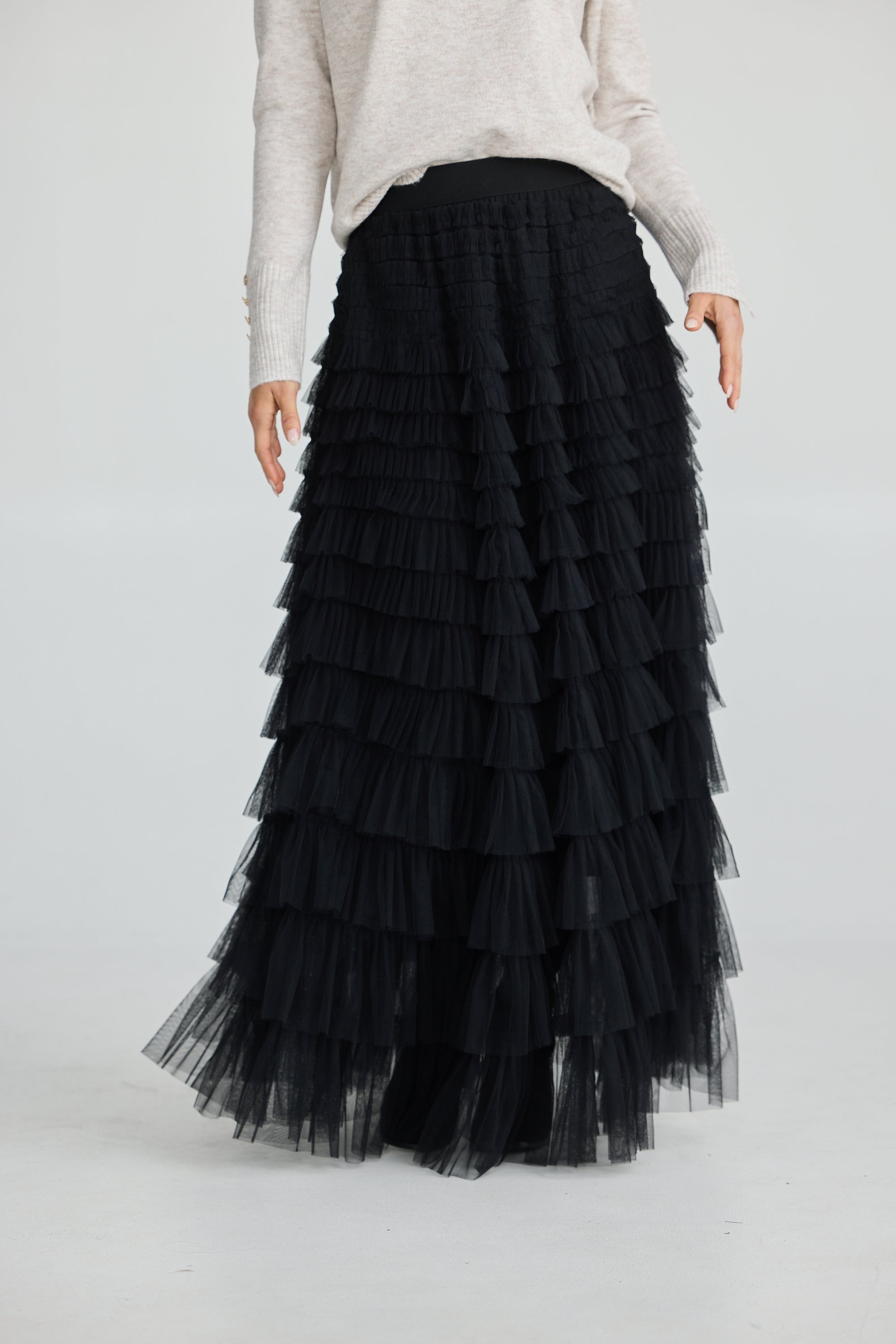 Chance Skirt - Black Tulle