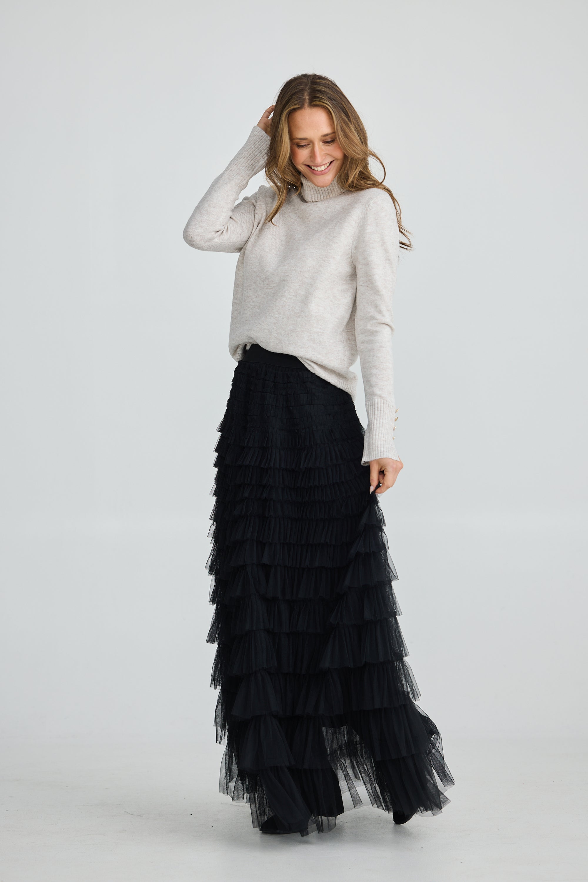 Chance Skirt - Black Tulle