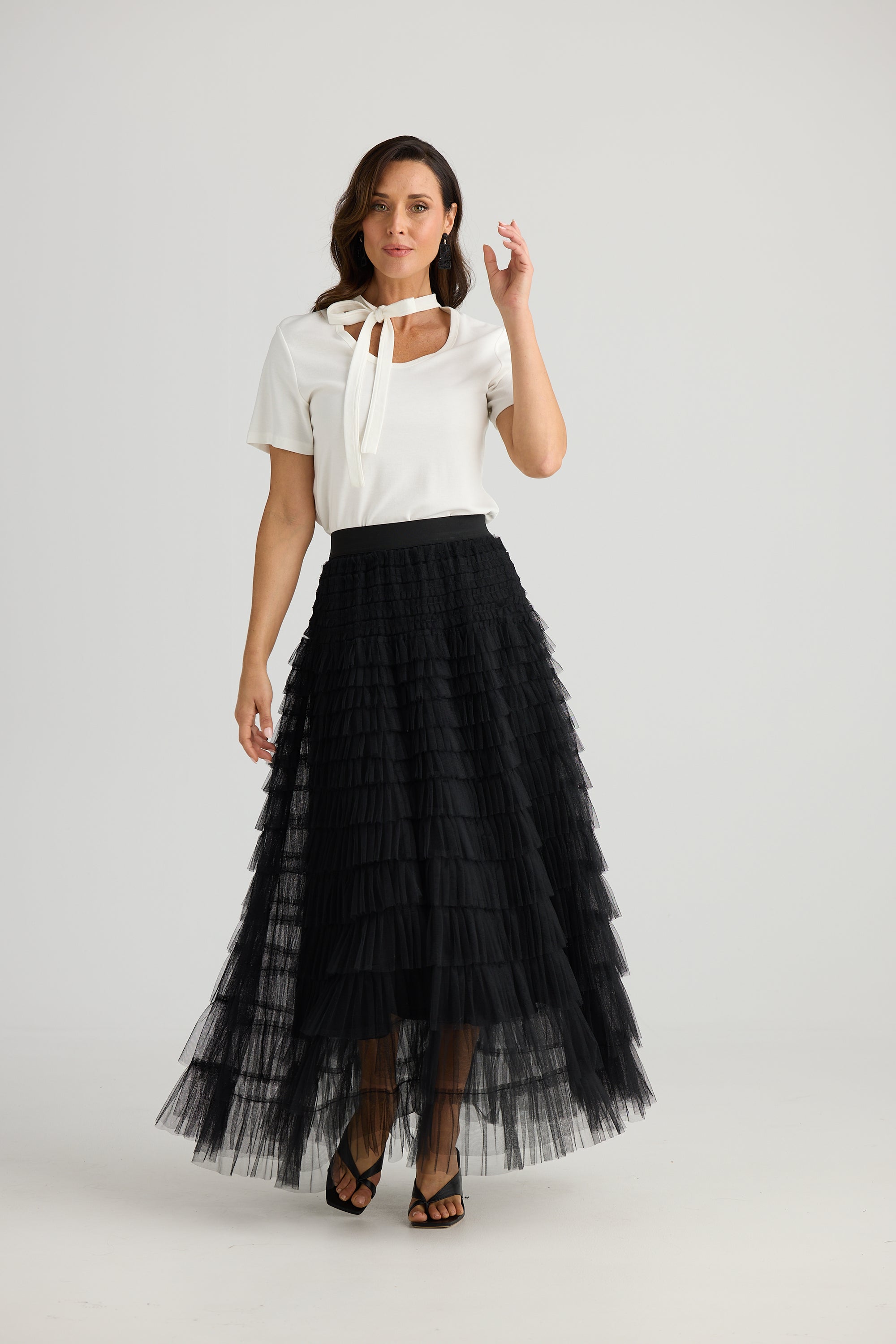 Chance Skirt - Black Tulle