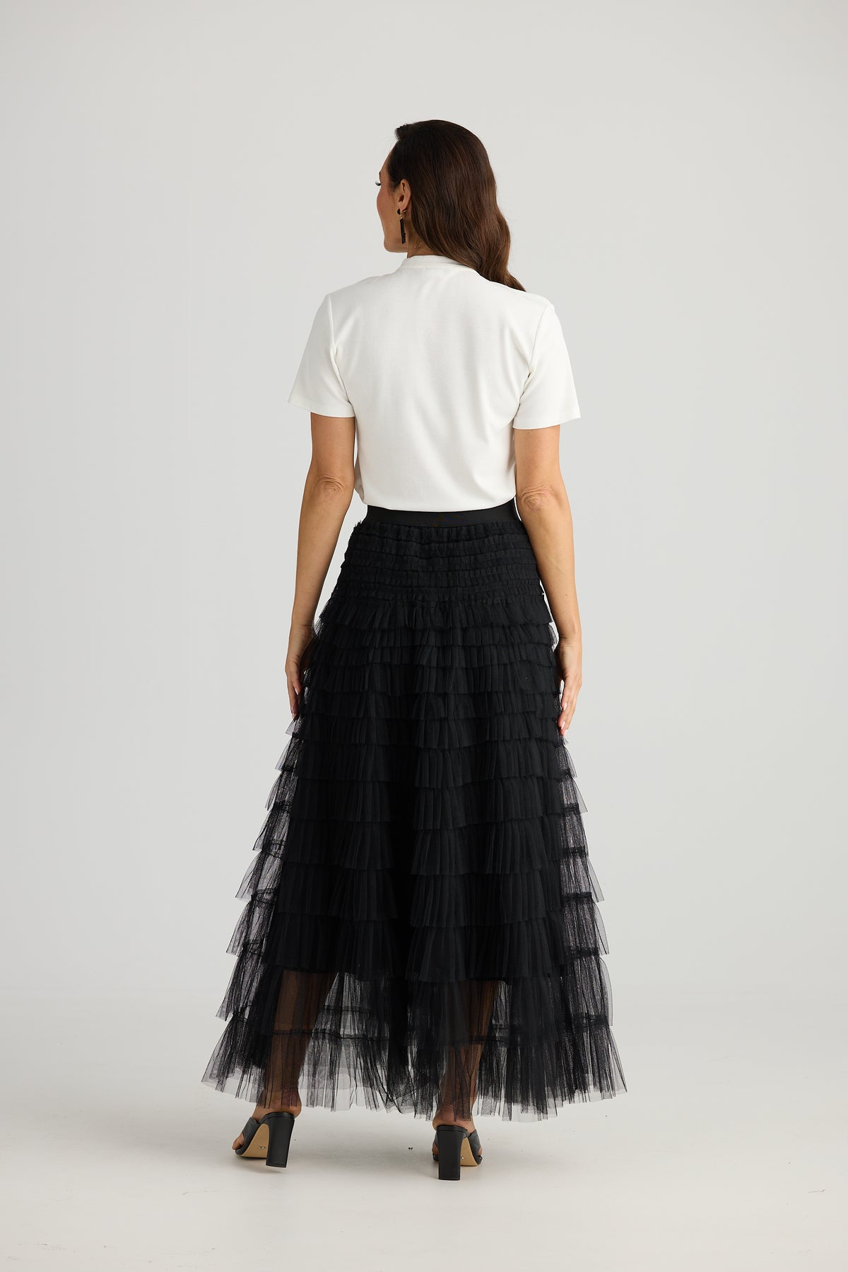 Brave + True Chance tule tutu  Black Evening Skirt Maxi Length Skirt