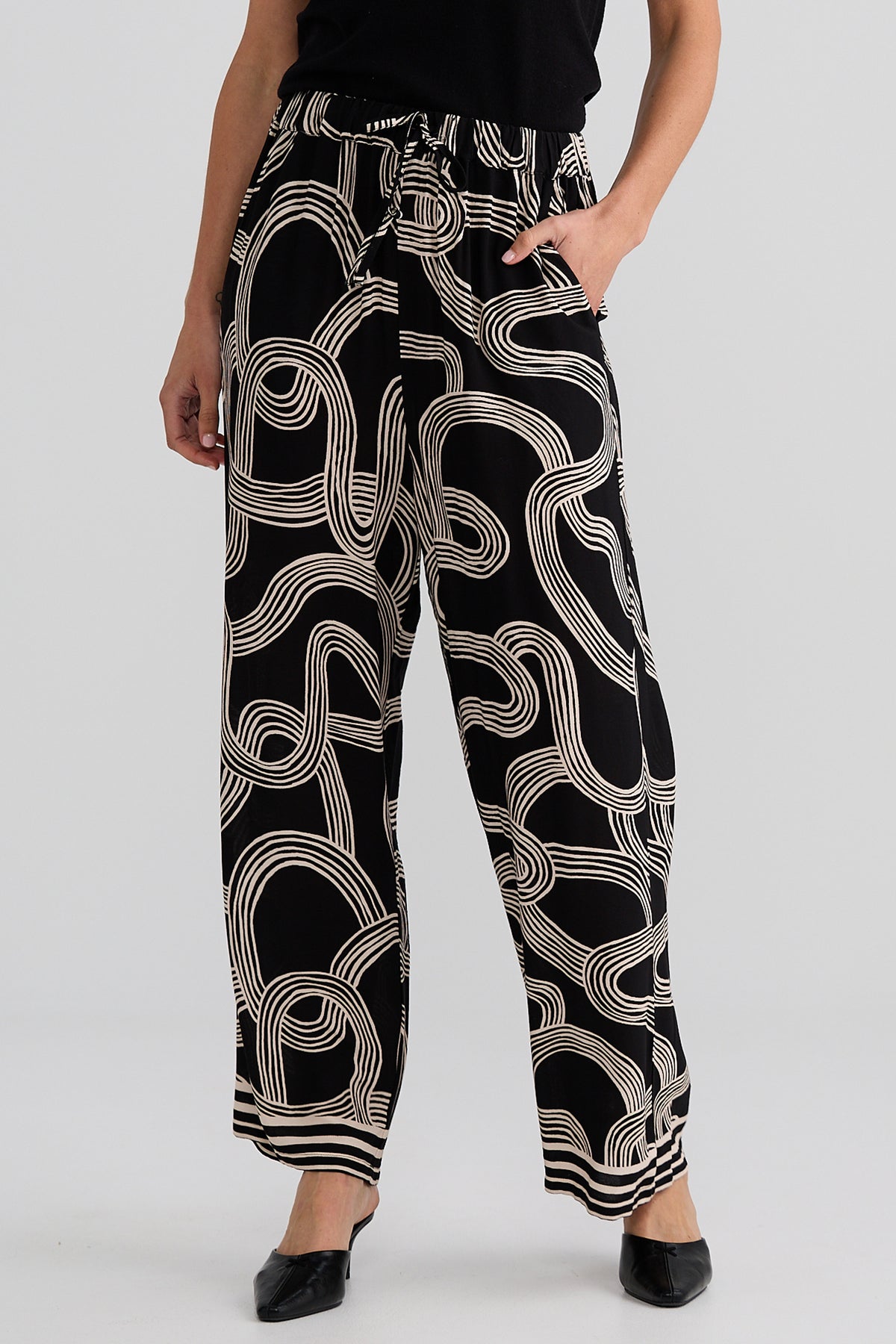Glenda Pant - Ink Line Print