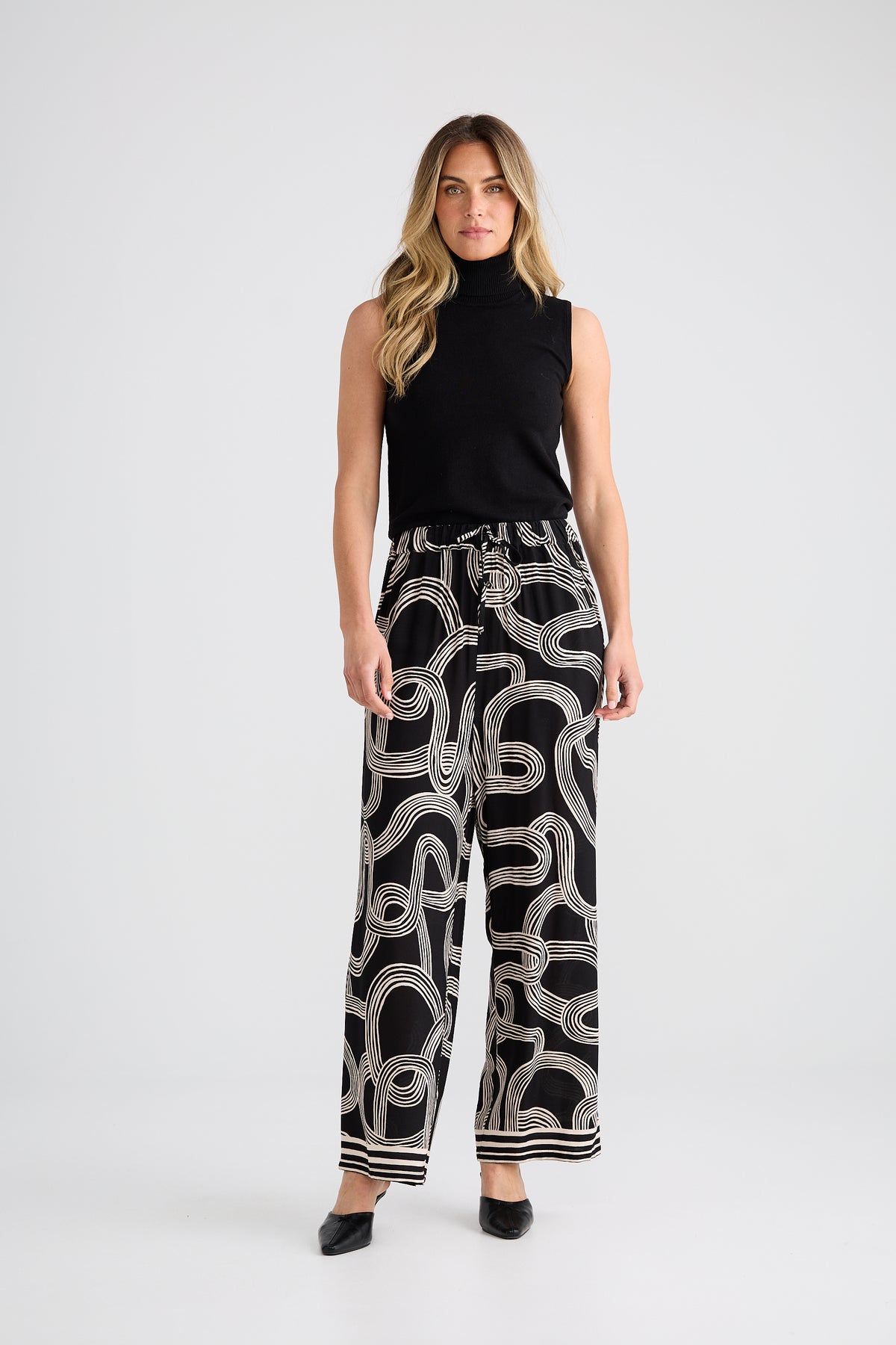 Glenda Pant - Ink Line Print