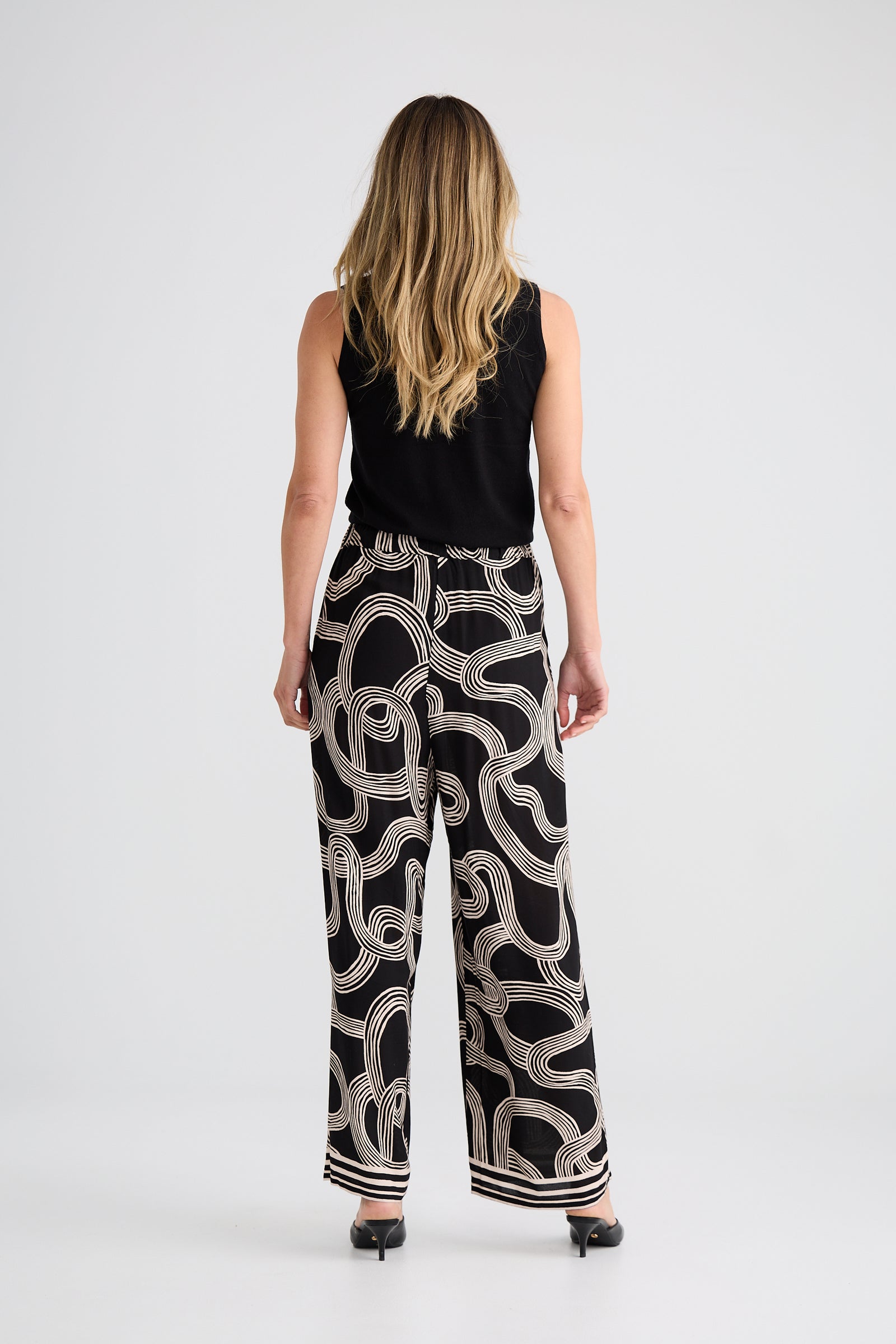 Glenda Pant - Ink Line Print