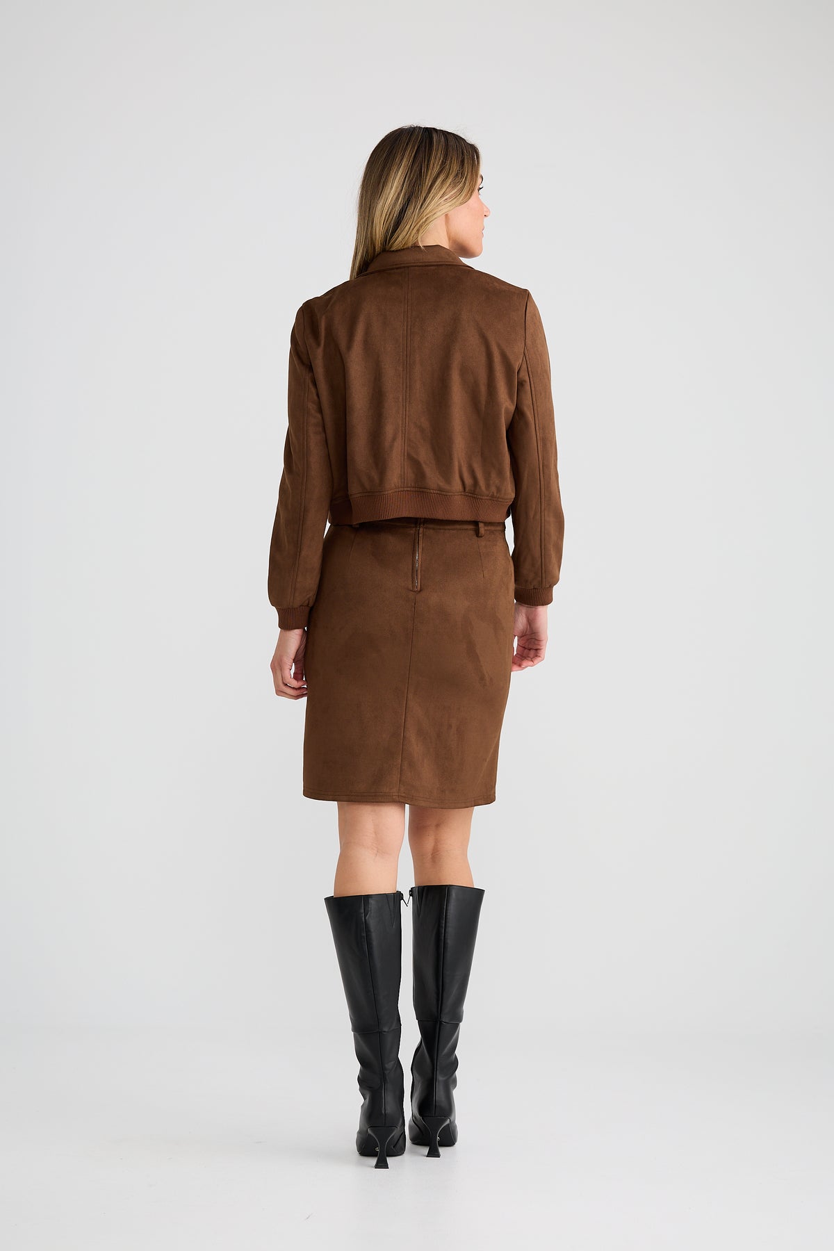 Bronwyn Bomber Jacket - Coffee