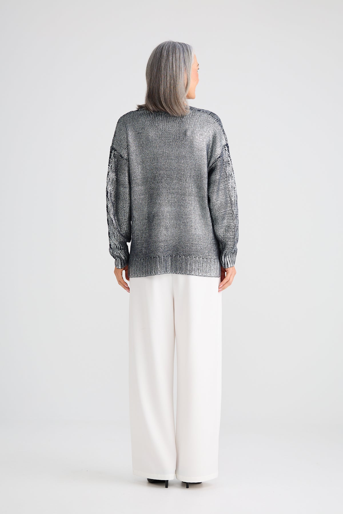 Satellite Knit - Navy Metallic