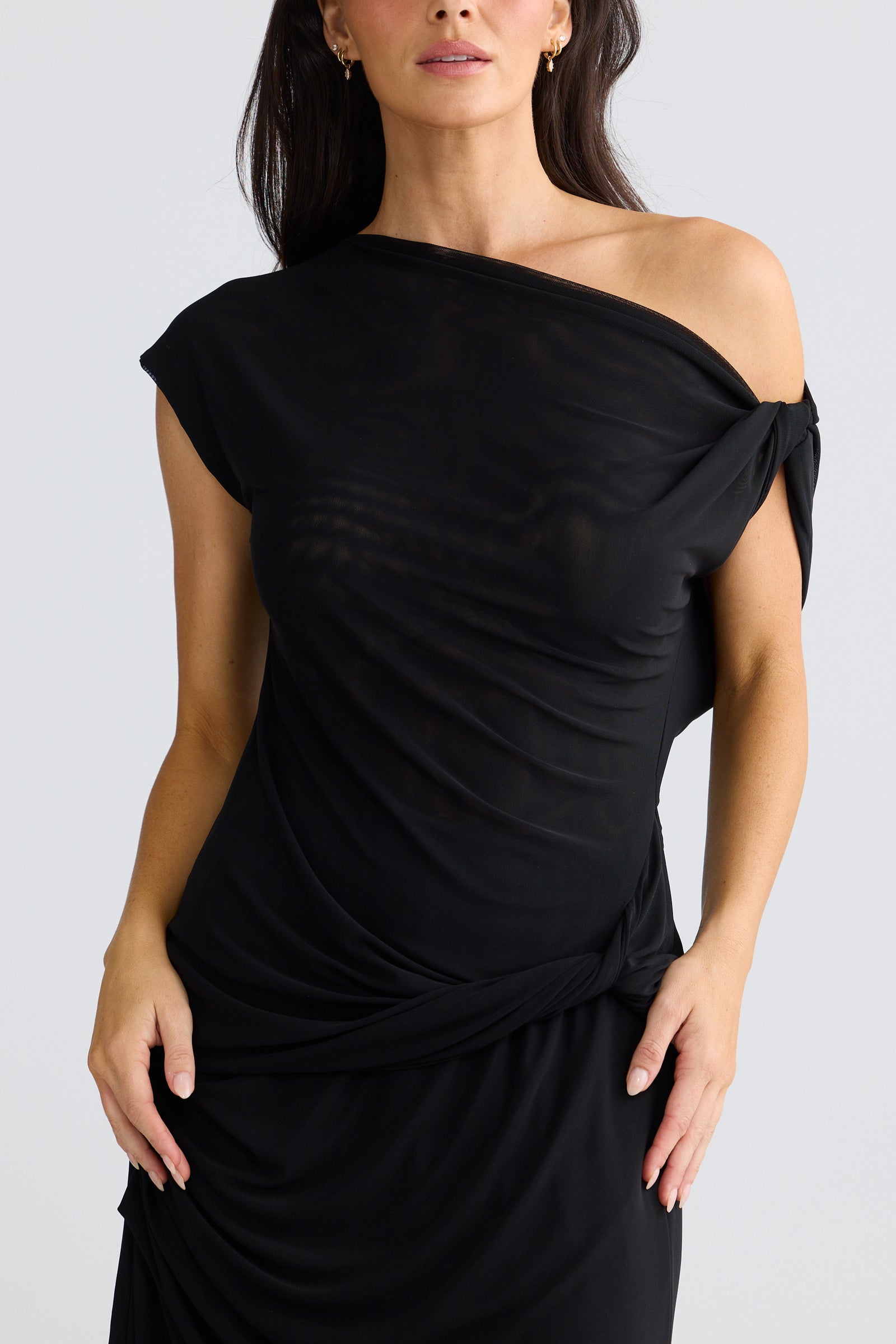 Harriet Off Shoulder Top - Black