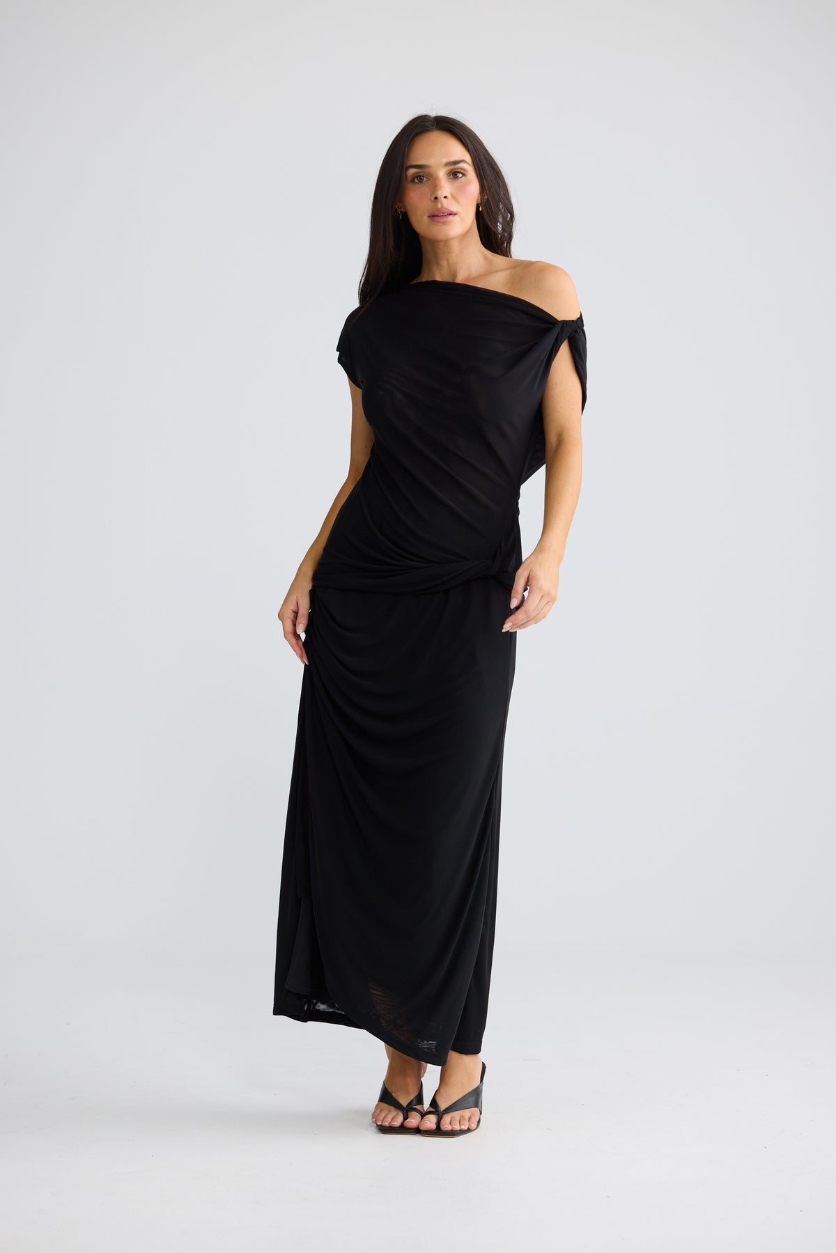 Harriet Off Shoulder Top - Black