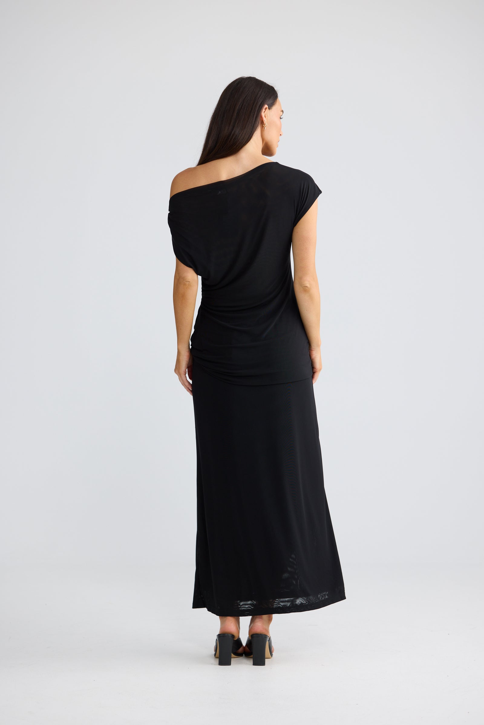 Harriet Off Shoulder Top - Black