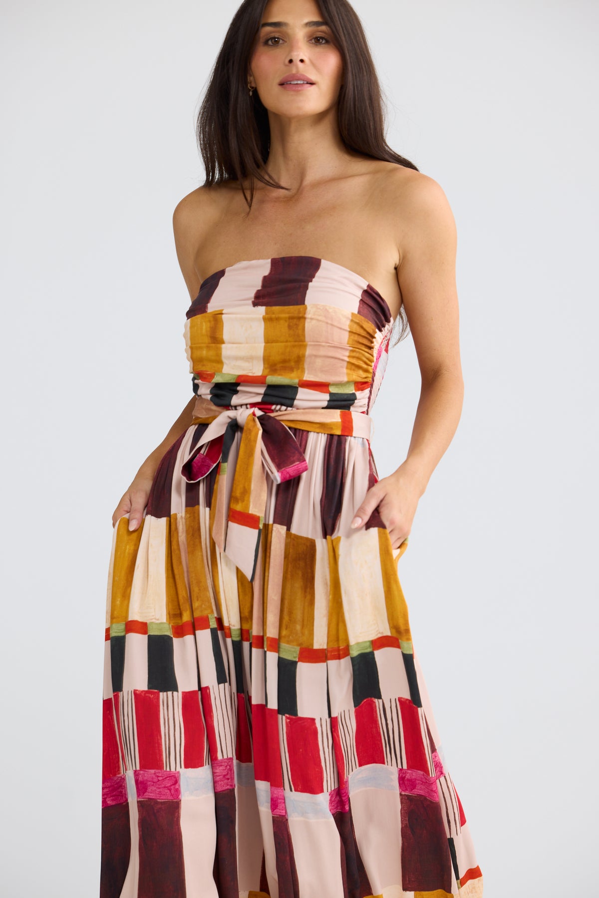 Avalon Dress - Painterly Geo