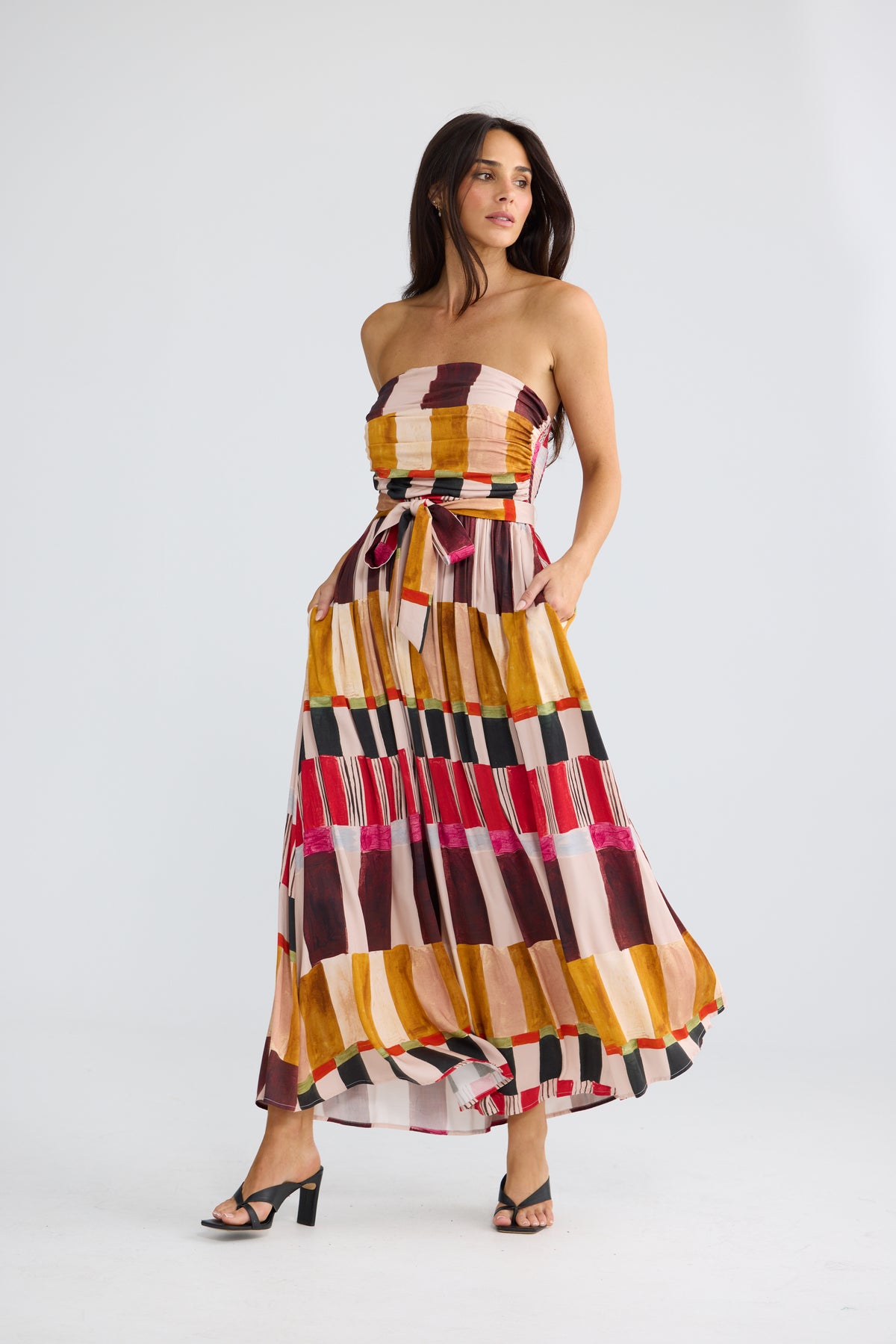 Avalon Dress - Painterly Geo