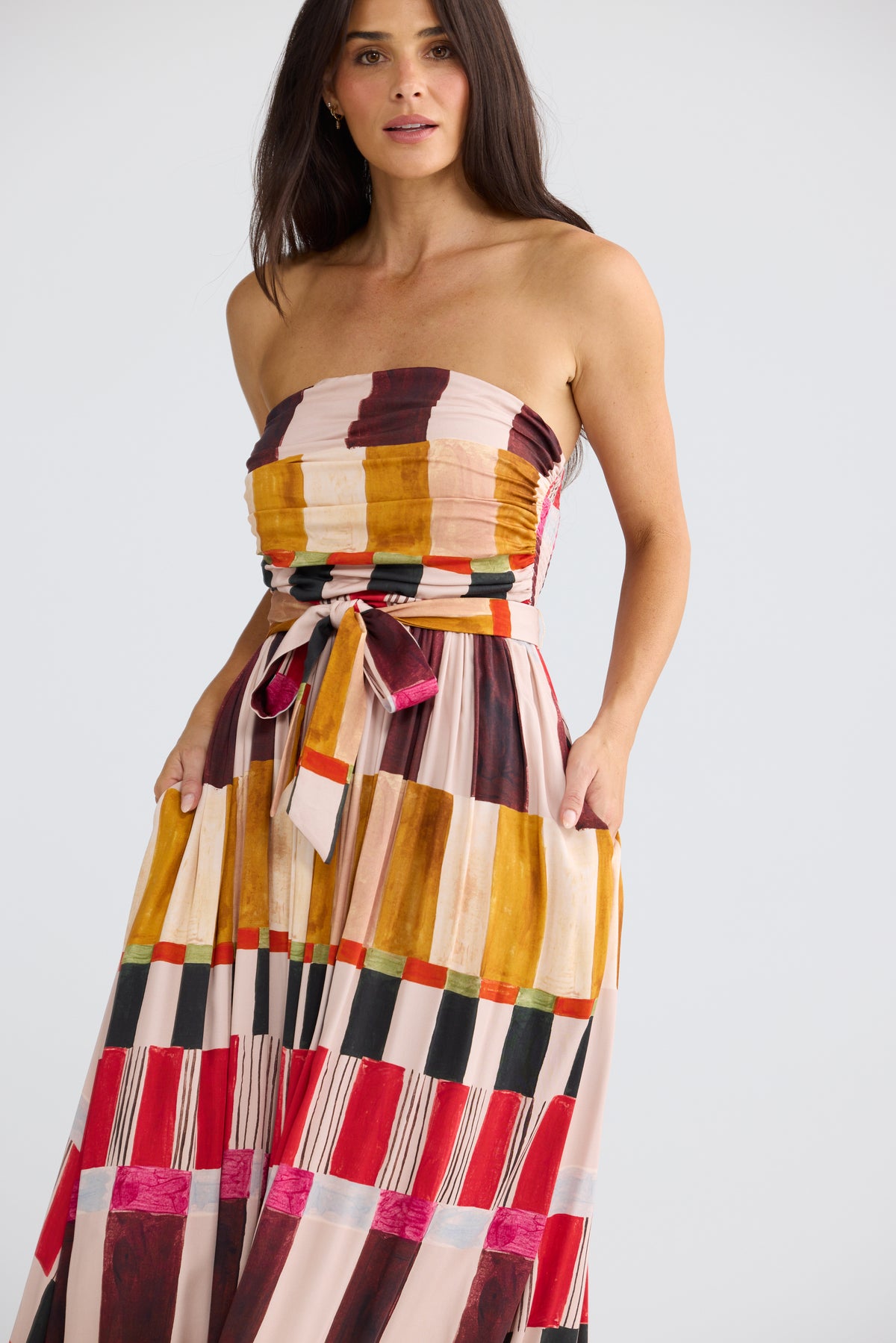 Avalon Dress - Painterly Geo