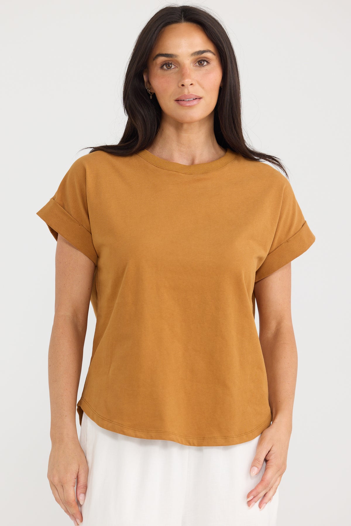 Sandra Tee - Taupe Mustard