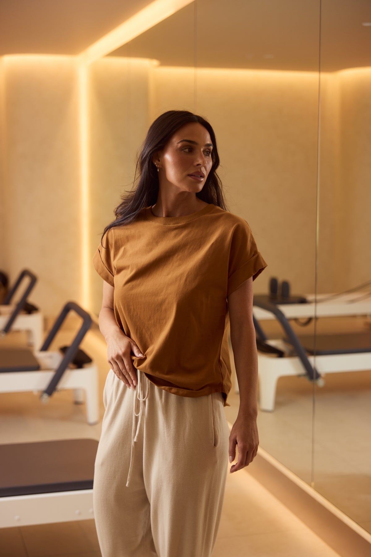 Sandra Tee - Taupe Mustard