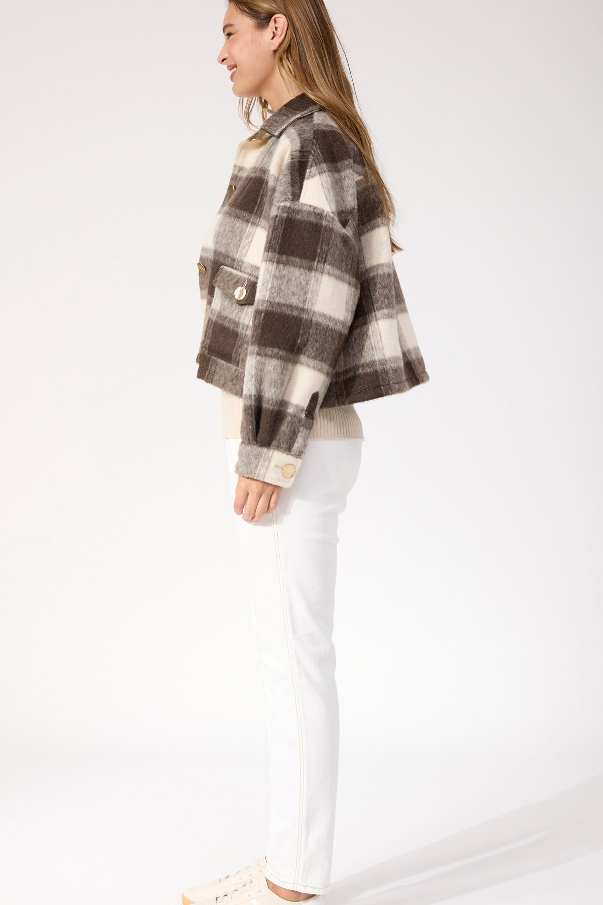 Fargo Check Jacket - Brown