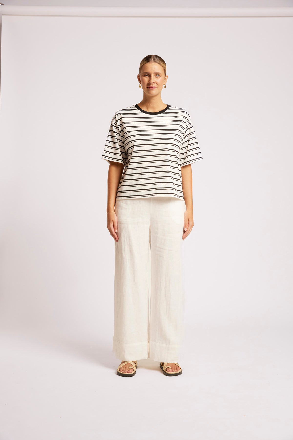 Paloma Stripped T-Shirt - Black