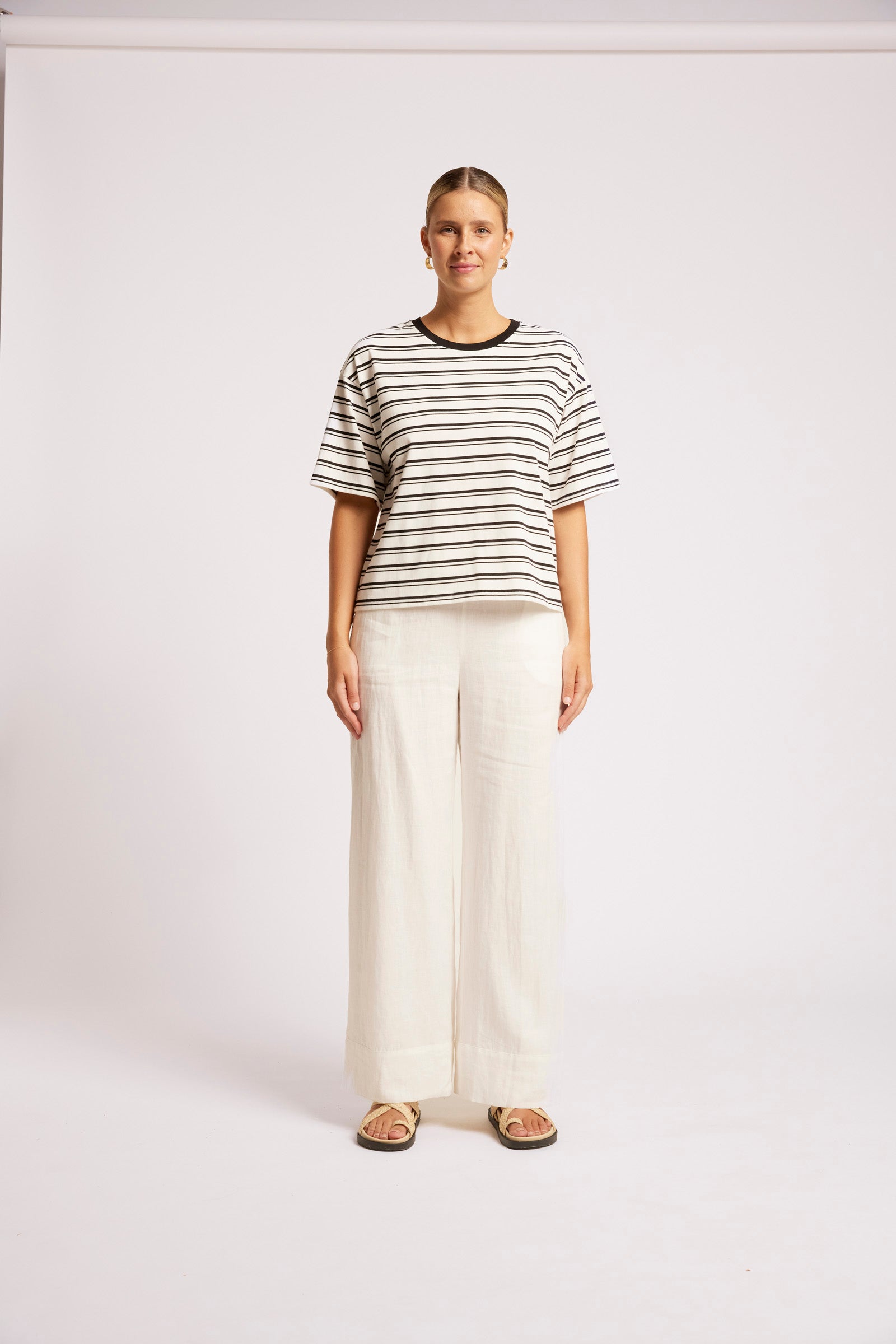 Paloma Stripped T-Shirt - Black