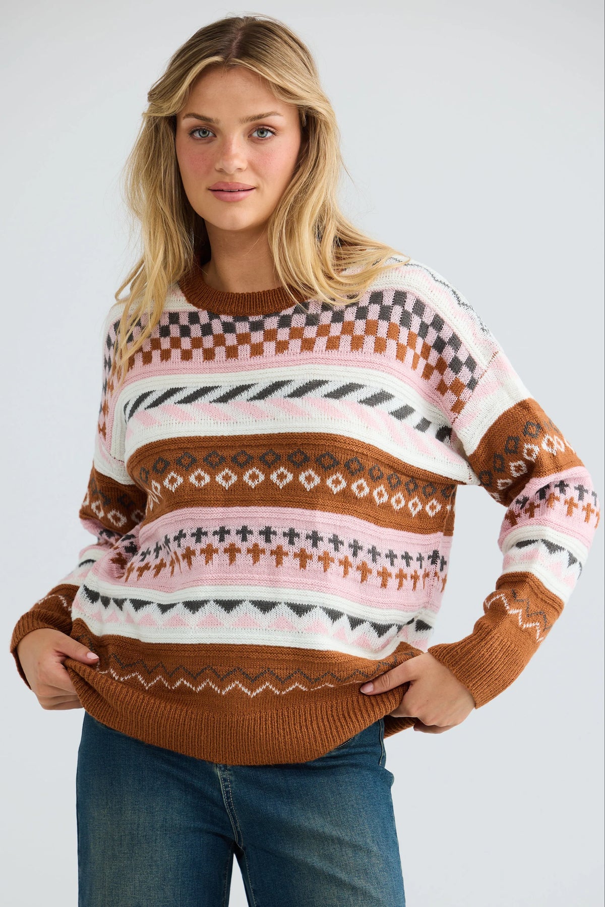 Snow Bunny Knit - Pink