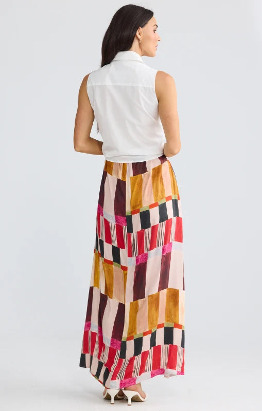 Ovina  Dress - Painterly Geo