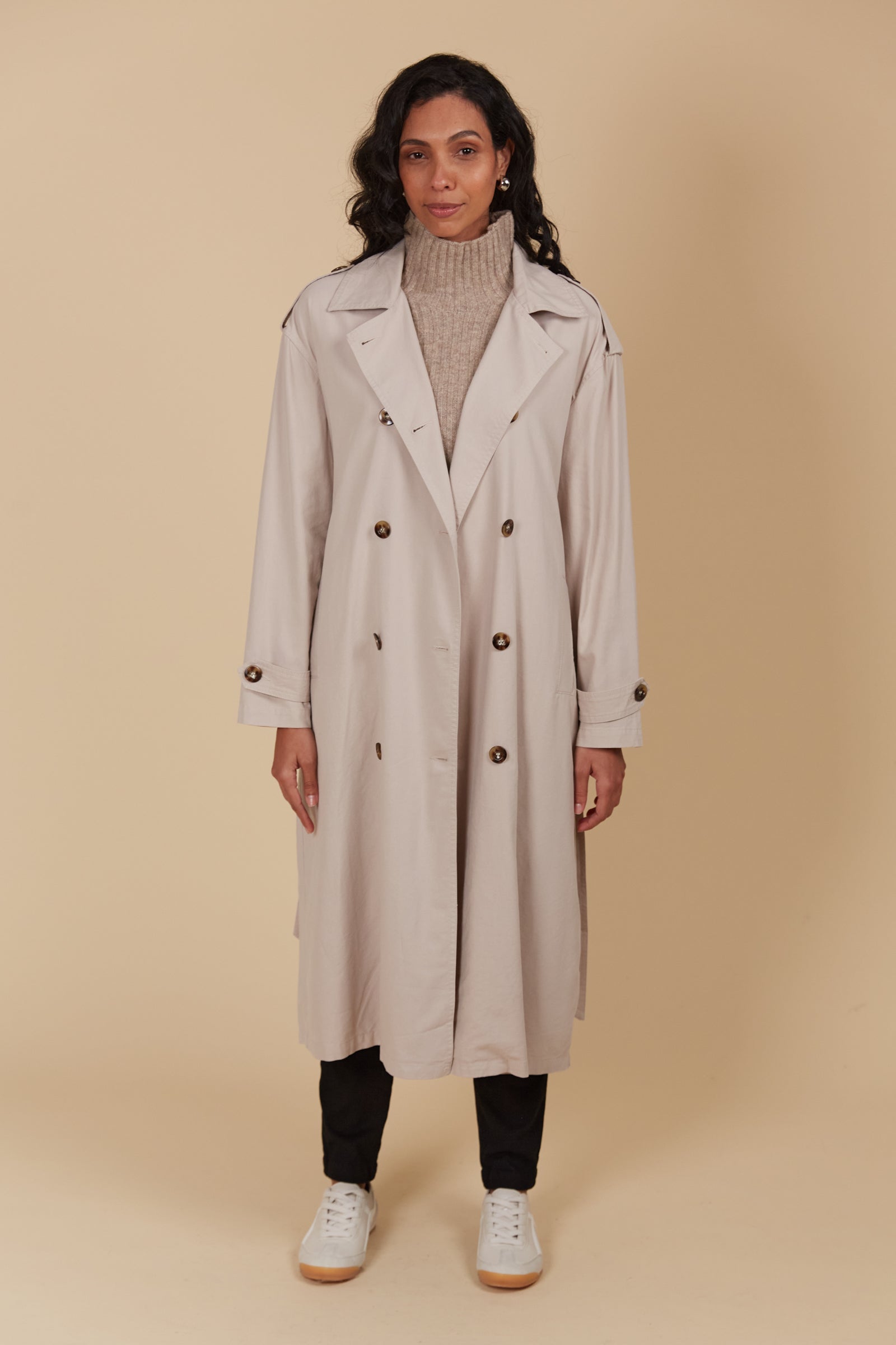 Freya Trench Coat - Canvas