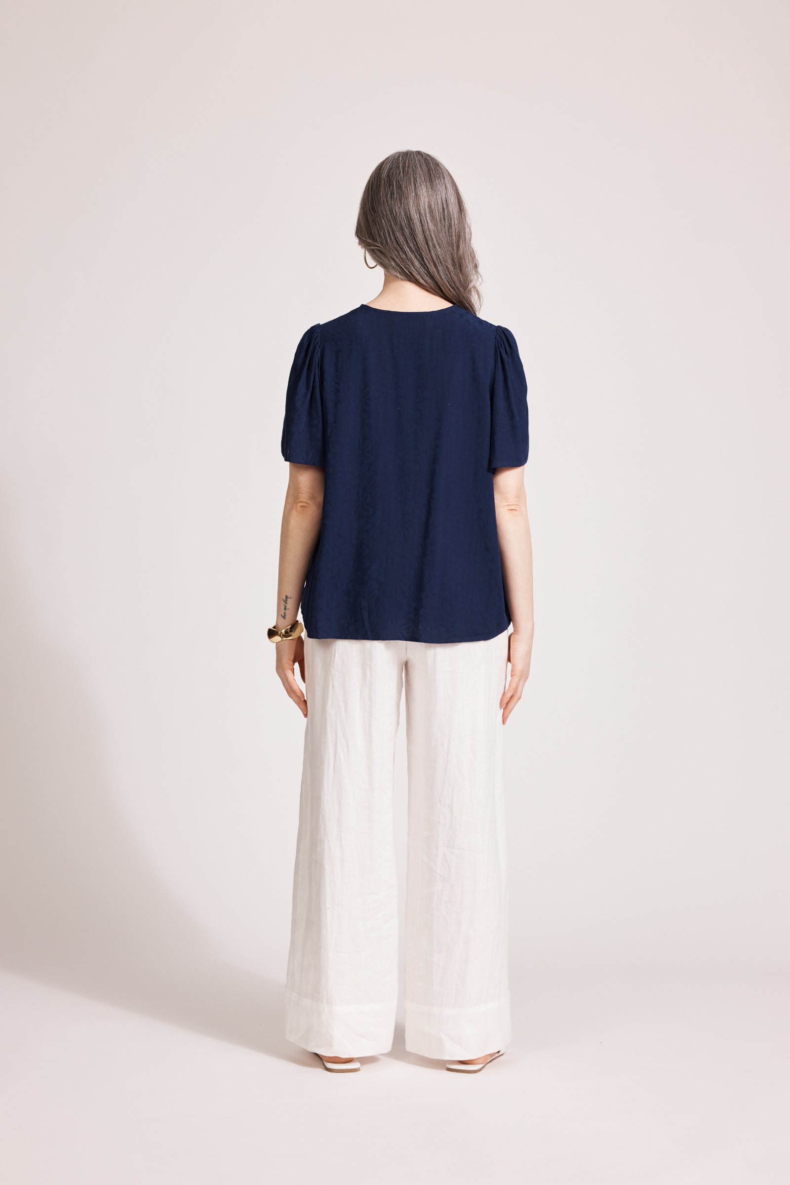 Parisio Tie Top - Indigo