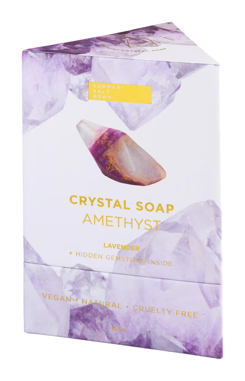 Amethyst Crystal Soap - with hidden gemstone!