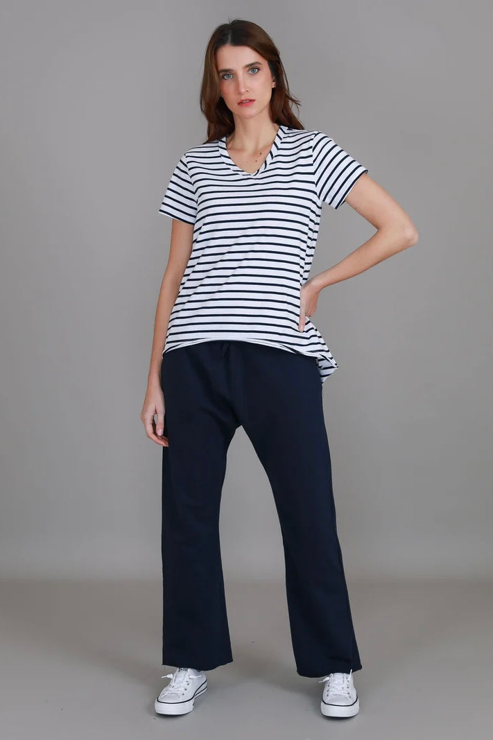 Thornton Tee - White Stripe