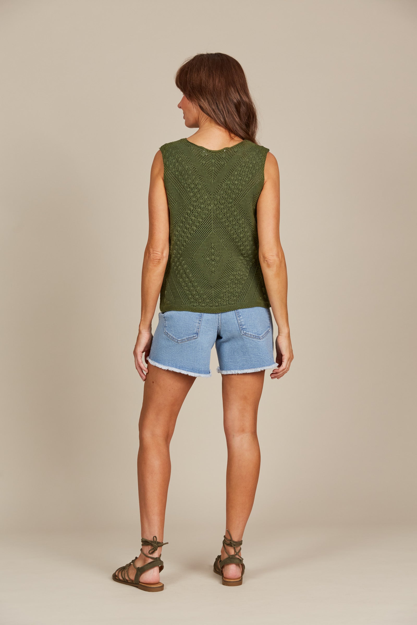 Sylvie Top - Olive Crochet