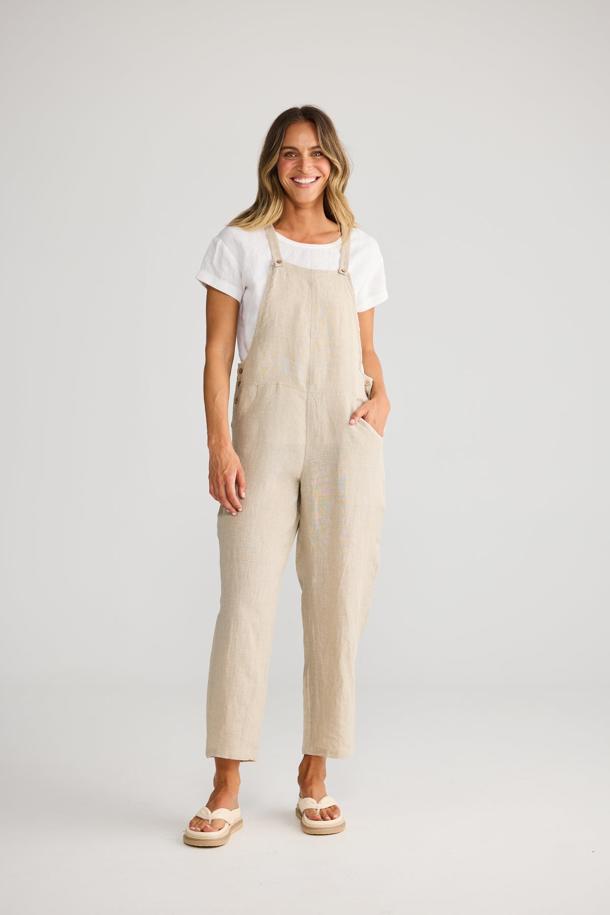 Sailor Overalls - Natural Linen