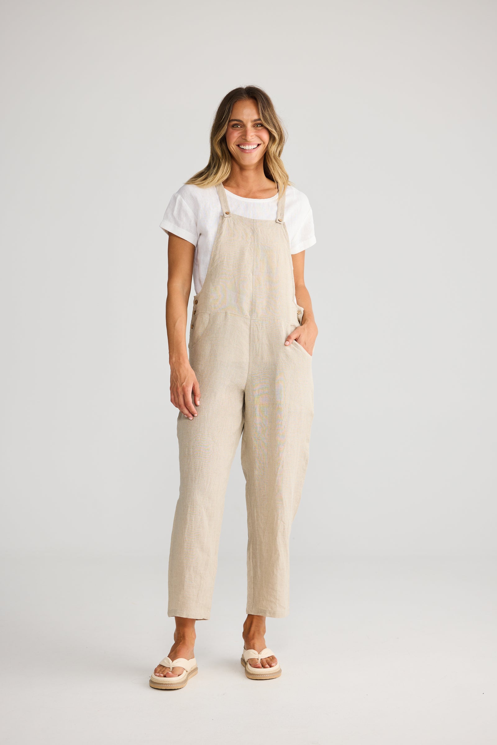 Sailor Overalls - Natural Linen