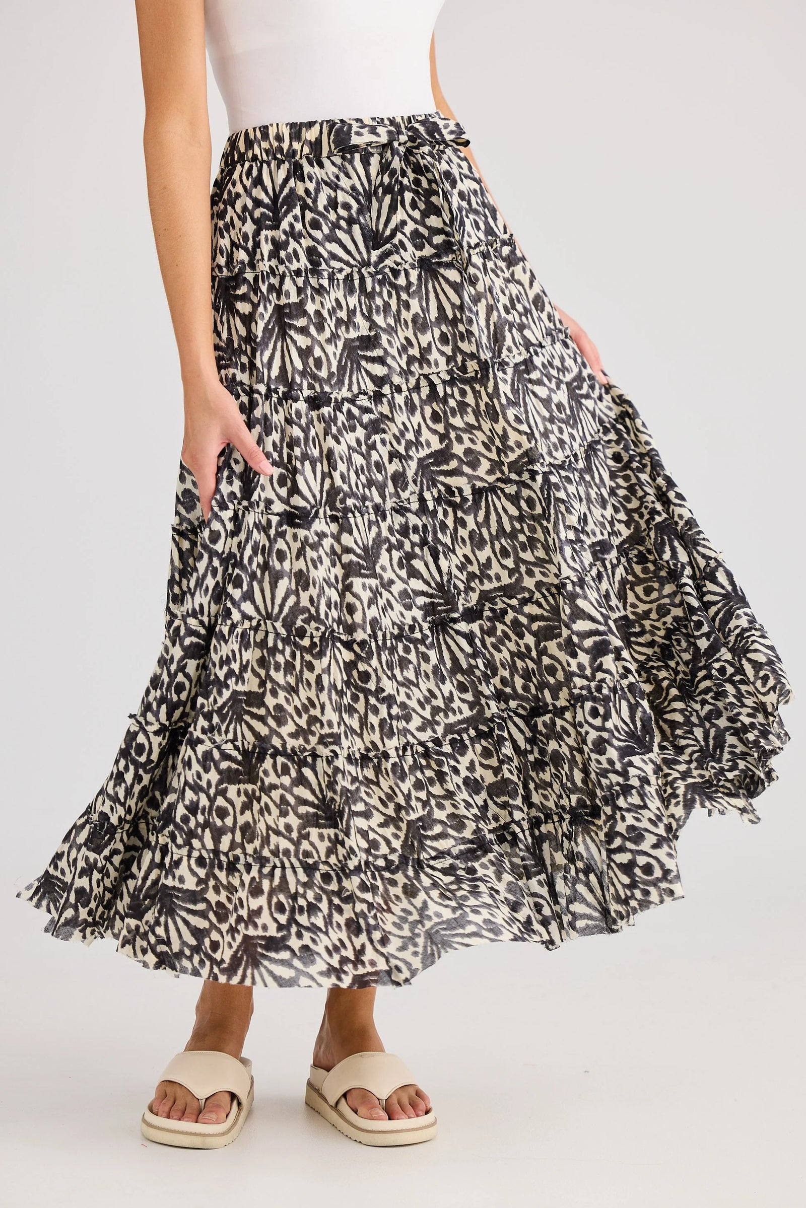 Vacation Skirt- Spring Fan