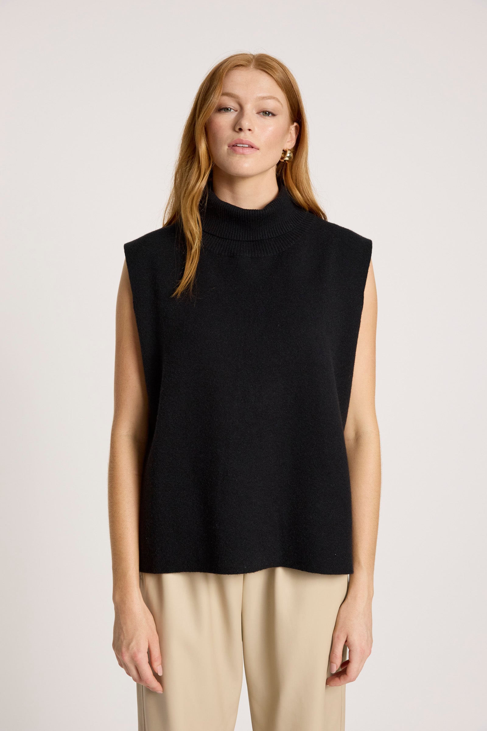 Zala Roll Knit  - Black