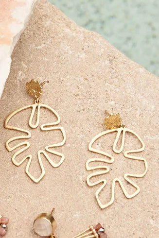 Zest Leaf Earring - Gold