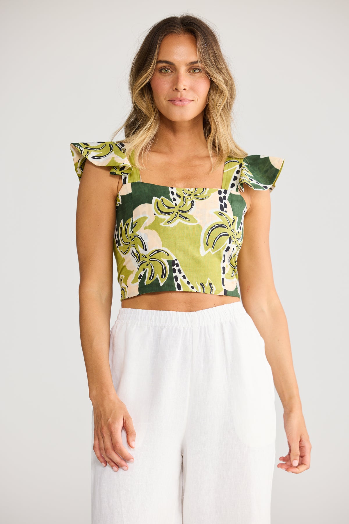 Zaria Top - Tropical Deco