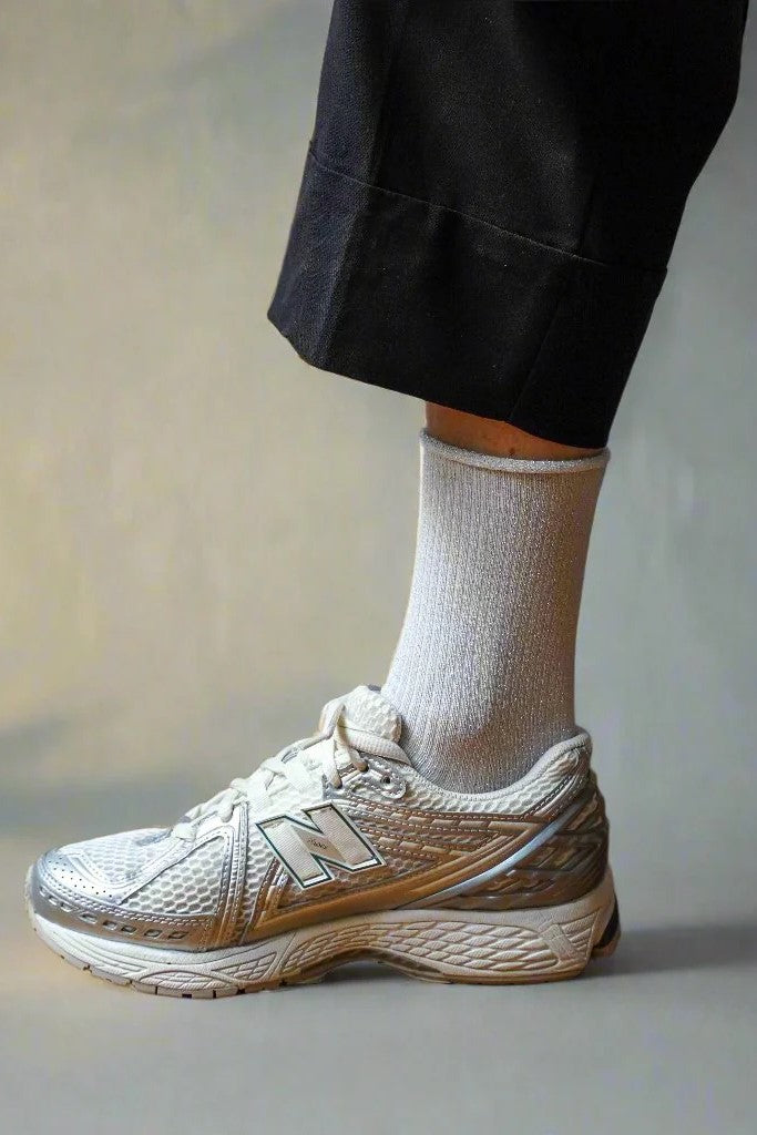 KLUE Glitter Lurex socks | White