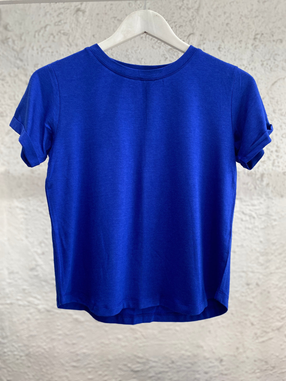 Shorter Bamboo Tee  - Cobalt