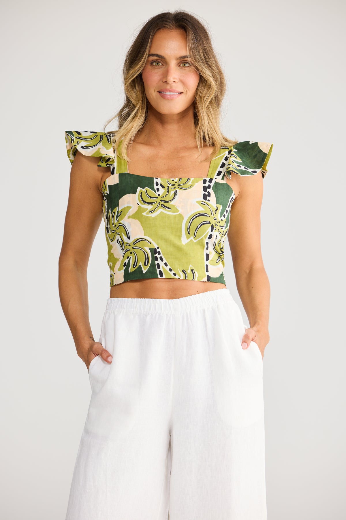 Zaria Top - Tropical Deco