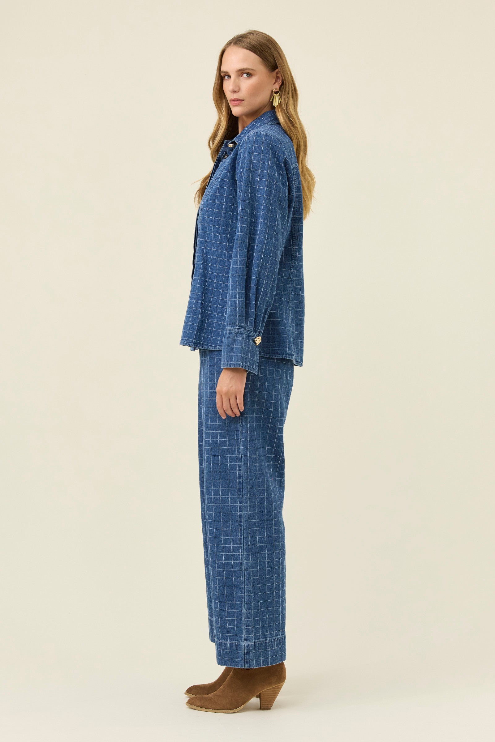 Sloane Denim Shirt - Check