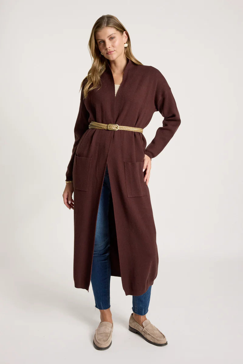 Zala Cardigan - Mahogany