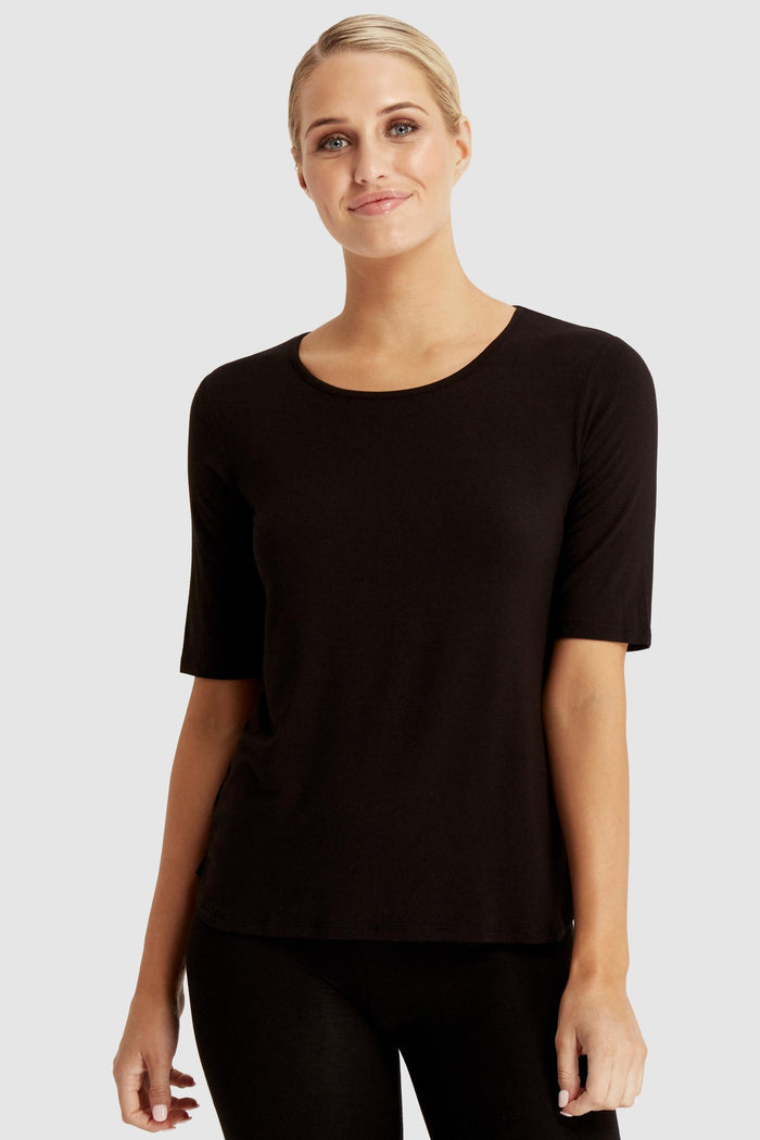 Bamboo Sophie Tee  - Black